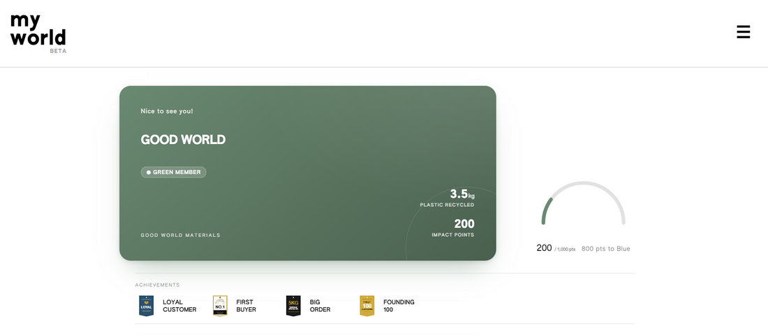 Introducing My World: Track Your Impact & Earn Rewards